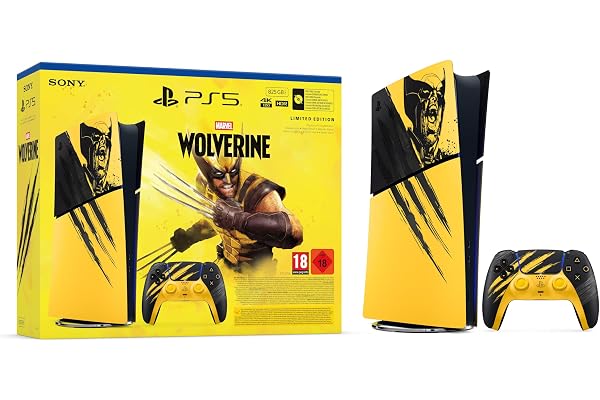 PlayStation®5 Edición Digital: pack Ed. Limitada Marvel: Lobezno Amarillo de Combate