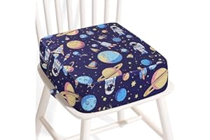 APEXXUS Sitzerhöhung Stuhl Kind, Waschbar Zerlegbar Tragbare Sitzerhöhung Kleinkinder Esszimmerstuhl ErhöHen Pad Esszimmer Boostersitze mit 2 Sicherheitsschnalle Gurte Kindersitzkissen