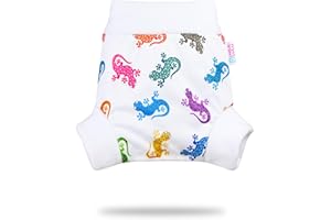 Shorty en PUL Petit Lulu | Culotte de Protection | Pull Up Couche | Couvre-Couche | Taille XL | Réutilisable & Lavable | Étanche | Couches Lavables | Fabriqué en Europe (Geckos)