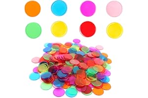 TDUNSYA 200 chip di plastica trasparenti per bingo