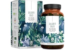 NATURTREU® Bio Spirulina & Chlorella Komplex Presslinge - 6000mg Spirulina und Chlorella je Tagesdosis - 360 Tabletten laborg