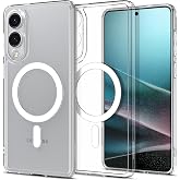 Spigen Galaxy S25 Edge ile Uyumlu Magnet Kılıf Ultra Hybrid Mag Fit Clear White - ACS09418