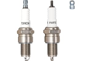 TORCH 2pcs F6RTC Spark Plug Replace for N GK BPR6ES Spark Plug,for Bos ch WR6DC WR7DC Spark Plug,for Cham pion RN9YC RN10YC Spark Plug,for Den so W20EPR-U,for MTD 951-10292/751-10292,OEM