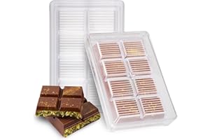 milano home Auténtico molde de policarbonato para chocolate Dubai, molde profesional de barra de chocolate profundo para hacer chocolate icónico de Dubai con precisión y durabilidad, 1 pieza