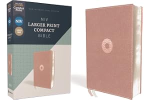 NIV, Larger Print Compact Bible, Leathersoft, Pink, Red Letter, Comfort Print