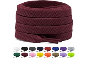 Shecret 2 Pares de Cordones, Cordones Planos de 8mm, Cordones Zapatillas Deporte Para Zapatillas Deportivas, Correr, Adultos, Niños, Poliéster