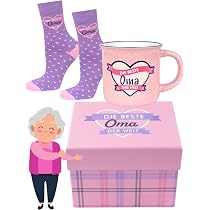 Calzini Regalo Per Nonna 'Nonna Riposa' – Morbidi, Antiscivolo E Confezione Cupcake