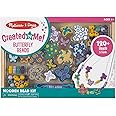 Melissa & Doug Butterfly Necklace Craft Bead Set | Wooden Beads for Friendship Bracelet/Jewellery Making Kit | Arts and Crafts for Kids Age 5 | for Girls or Boys | 4 Year Old Girl Gifts