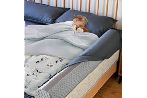 Aonvmdis Bettgitter Rausfallschutz, Bettschutzgitter für Kinder, Baby Bettgitter Rausfallschutz mit Maschinenwaschbarem rutschfeste und Bezug für Baby Ältere Erwachsene Sicherheit von Bettkantenschutz