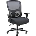 HON Sadie Big and Tall Office Chair, Ergonomic Chair with Mesh Back, Lumbar Support, Home Office Desk Chairs, 350 lb Max, Black