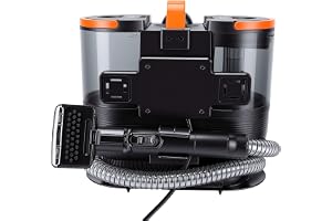 Hyuduo 1700W Bärbar Mattrengöringsmaskin 16KPa ångfläcksrengöringsmaskin med 100 ℃ ånga 65 ℃ Varmvattenlägen för Husdjursfläc
