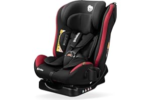 globalkids Isize Baby Car Seat-Child Car Seat is Suitable for Children from 40-150cm(New Norn-12 Years Old),Group 0+1/2/3 (0-36 kg),R129 Highback Booster Car Seat with Cupholders, Red