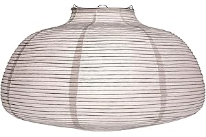 LUM&CO Ostaria 95898 Abat-Jour Suspendu - Boule Japonaise en Forme de Nuage Blanc - Dimensions : diamètre 45 cm
