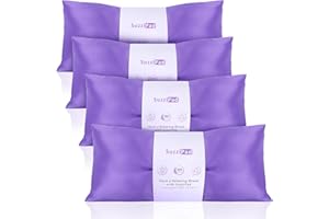SuzziPad Lavender Eye Pillows for Relaxation with Aromatherapy, Weighted Eye Mask for Sleeping, Meditation, Hot & Cold Eye Compress for Dry Eyes, Relaxation Options for Women, Yoga Eye Pillow, 4 Pack
