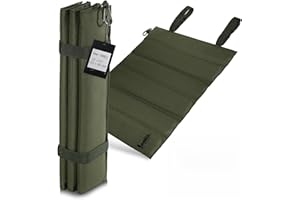 GullSkies Coussin d'assise d'extérieur pliable, extra large, 42 x 32 cm, imperméable et résistant à l'usure, coussin d'assise thermique pour la randonnée et le camping, tapis d'assise