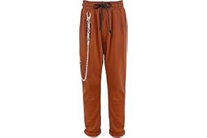 LAPHILO Pantaloni da Bambini e Ragazzi Morbido con Tasche e Catena Casual Eleganti Coulisse Elastico in Vita Vari Colori cod.6070
