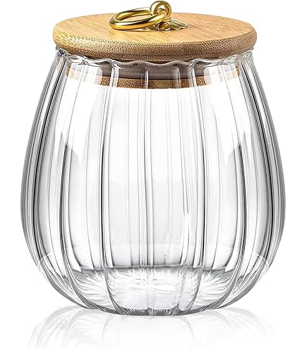 Vorratsglas mit Stäbchenprägung und schwarzem Schraubdeckel groß 9x19,5cm Vorratsglas mit Stäbchenprägung und schwarzem Schraubdeckel groß 9x19,5cm
