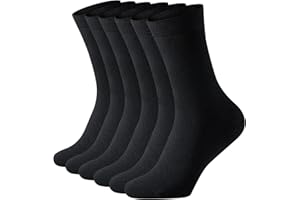 SockWaddles 6 Paar Socken Herren Damen, Baumwolle Atmungsaktive Herrensocken Damensocken, Crew Business Socken Ohne Naht, Altag und Freizeit Socken Männer