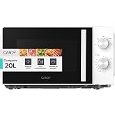 Candy WAVE 300 YEUMW3CSMW, 20L Microwave, 700 W, 5 Power Levels, Manual Control with Dual Dial, Easy Cleaning, Defrost Functi