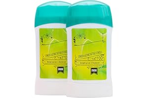 FONPOO 2 Pezzi Gel Trasferimento Tattoo, Gel per Trasferimento Tatuaggi da 51 g, Miglior Effetto per Tatuaggi Temporanei - Perfetto per il Trucco Body Art su Polso, Gamba, Schiena, Braccio