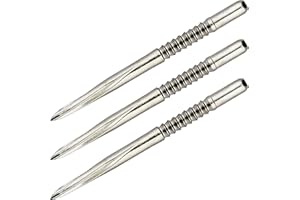 Unicorn Replacement Volute Steel Tip Dart Points | Available Lengths 36mm, 39mm Or 42mm | Black, Nickel Or Gold Finish | 3 Points