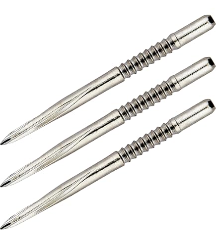 Bull's GP1 Pointe De Fléchette Acier Noire - Accessoire Steeltip - Marque Allemande Bull's Germany