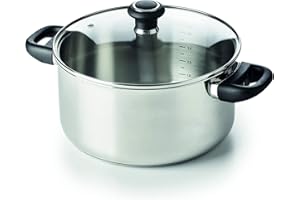 Beka -12031244 Polo Faitout + Couvercle en acier inoxydable 24 cm, Gris