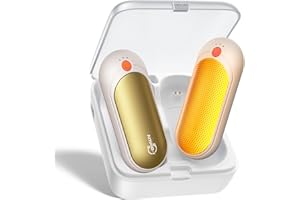 J-BRAUV Elektroniczny ogrzewacz do rąk, 2 sztuki, przenośne podgrzewacze, ładowane akumulatorem 14000 mAh, 3 tryby grzewcze do użytku na zewnątrz, do gry w golfa, w zimne dni, idealne na prezent
