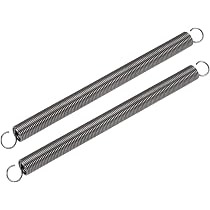 Sourcing Map 2 Stück Zugfeder – 150mm Frei, 255mm Gedehnt, 10mm Ø, 1,2mm Draht, Federstahl, 3kg
