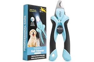 Fida Dog Nails Clippers with Light for Large Dogs, Dog Nail Clippers with Safety Guard & Nail File & 3.5MM Sharp Blade for Thick Nails, Make Every Snip Quick and Safe