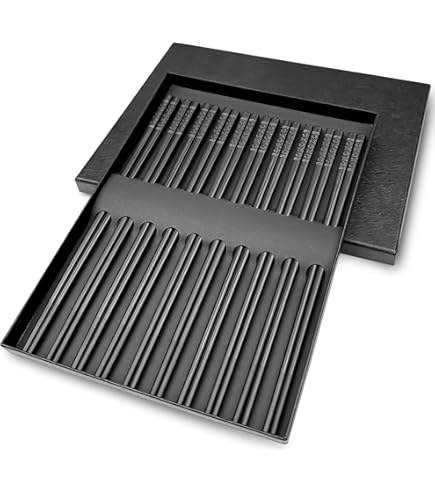 Bacchette Riutilizzabili In Fibra Di Vetro Con Portabacchette Panda - Set Regalo Carino 2 Paia - Foto 10