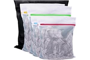 HIYAA, 5er Set Wäschebeutel Wäschenetze,Wäschesack Waschmaschine Laundry Empfindliches,BH, Bluse, Unterwäsche, Schuhe, Babykleidung, Wash Bag usw(Multicolor), M,L,XL, 5