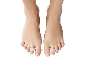 Soles Cuscinetto per Metatarso, Alta Qualità, Leggero, Unisex, Taglia Unica Silicone Cuscinetti Piede Self-Stick Riallineare le Dita dei Piedi & Previene l'Abrasione Interdigitali delle Dita, Trasparente, 2 Unità