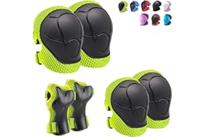 CKE Children's Knee Pads for Children/Teenagers, Elbow Pads Protective Devices for Boys Girls 2-14 Years Old Children's Protective Equipment Set for Skating Cycling Bicycle Roller Blading Roll
