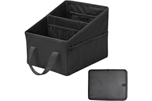 WISEBOM Auto organizer rücksitz, Faltbar rücksitz organizer mit Trennwand und Griff, Universal Rückbank Beifahrersitz Organizer mit mehreren Netztaschenzur Aufbewahrung von Spielzeug Büchern und Snacks