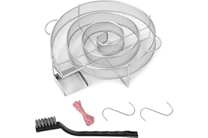 ZITFRI Okrągły generator zimnego dymu do profesjonalnej wędzarni - wędzarnia na pellet do wędzenia mięsa ryb, szczotka do czyszczenia grilla