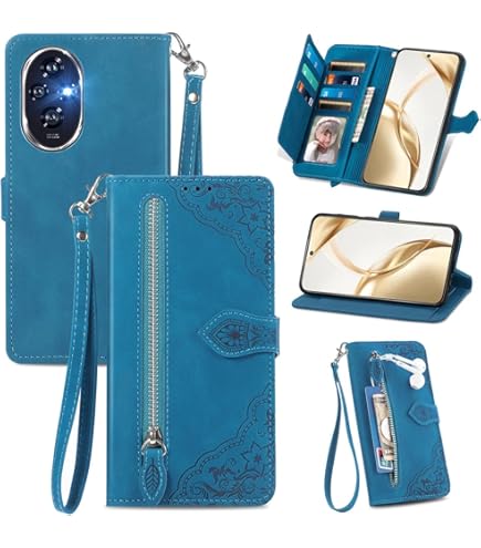 Asuwish Compatible With Honor 200 Pro 5G Wallet Case Tempered Glass - View #12