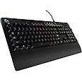 Logitech G213 Prodigy Gaming Keyboard, LIGHTSYNC RGB Backlit Keys, Spill-Resistant, Customizable Keys, Dedicated Multi-Media Keys – Black