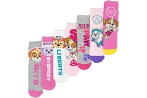 ONOMATO! Skarpety dziecięce Psi Patrol, 7 sztuk, 2 różne wzory, 23-26, 27-30, 31-34, skarpety dziecięce, Skye, Everest, Liberty