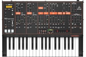 Behringer ODYSSEY Analog Synthesizer with 37 Full-Size Keys, Dual VCOs, 3-Way Multi-Mode VCFs, 32-Step Sequencer, Arpeggiator and Klark Teknik FX