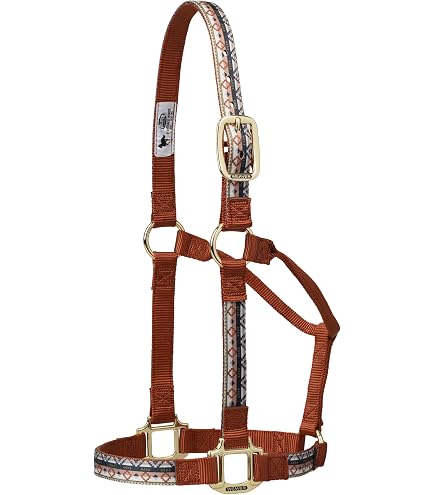 Weaver Leather Licol De Cheval Réglable Original En Nylon - Triple Épaisseur Et Matériel Laiton