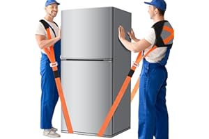 ‎YIRILAN Yirilan 2 Personen Tragegurt, Tragegurte Umzug, Transportgurt, Hebegurt, Zum Heben, Transportieren und Bewegen von Möbeln, Haushaltsgeräten, Matratzen usw., Tragfähigkeit 380 kg (orange)