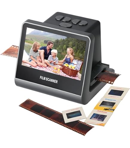 Annadue Film- en diascanners, de diascanner zet de negatieve film 135 mm/35 mm om, 8 MP CMOS-sensor, voor Mac/Windows XP/Vista/7/8/10