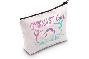 WZMPA Kosmetiktasche für Mädchen mit Gymnastik-Motiv, Geschenk für Gymnastik und Mädchen, mit Reißverschluss, für Gymnastik, Training, Geschenk, Gymnastic Girl