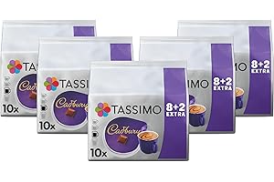 Tassimo Cadbury Hot Chocolate Pods x10 (Pack of 5, Total 50 Drinks)