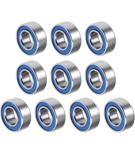 5 Cuscinetti A Sfera Assiali 10x18x5.5mm In Ottone - Per Carichi Assiali, ABEC1, Con Rondelle - Foto 2