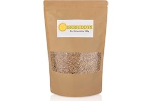 ‎BIOBUDDYS Bio Weizenkleie 500g – naturbelassen & kontrolliert biologisch, aus Bio Weizen, ideal für Müsli, Smoothie & Backen, vegan & ohne Zusatzstoffe