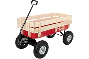 Toby Wagons - Chariot à roulettes - Chariot de Transport, Chariot à la Plage, Chariot Enfant, Chariot de Jardin, Chariot Grosses Roues, Chariot de Plage, Chariot de Rangement, Chariot à roulettes