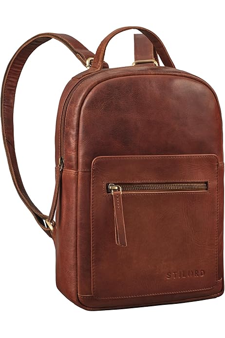 Stilord Zainetto Color Cuoio Zaino In Pelle Elegante Klara