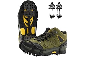 WOEJGO Steigeisen für Bergschuhe,Grödel,Grödel für Bergschuhe,Grödel Shoe Spikes